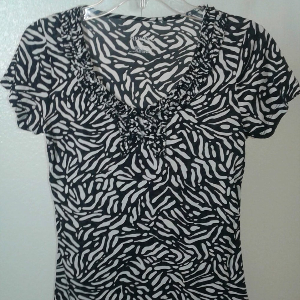 Merona Zebra Print Top